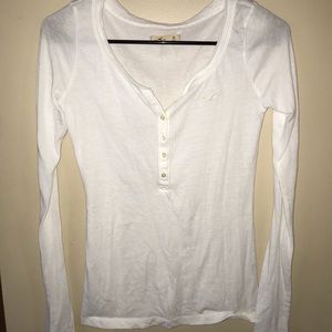 White Hollister Long Sleeve Top